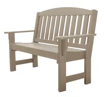 product of Plantation Prestige 3242200-01 UPGRD Outdoor Bench, Corolla, 58" Length, Aluminum Frame, Weather-Resistant
