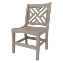 product of Plantation Prestige 3250700-01 UPGRD - Chippendale Side Chair, Plastic Frame, Seat, Grid Back, Weather-Resist