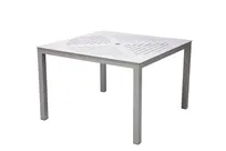 product of Plantation Prestige 4082424-01 Poolside Low Table, 24" x 24", Slat Top, Aluminum Frame, Patio Furniture