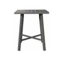 product of Plantation Prestige 8773333-01 Durango Height Table, 33x33 in Faux Wood Top, Aluminum Frame, Umbrella Hole