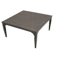 product of Plantation Prestige 8794040-0167 Savannah Coffee Table, 40" W x 40" D x 20" H Aluminum Chestnut Low Table
