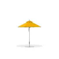 product of Plantation Prestige Commercial Furniture 9117-01 GRC Geneva Market Umbrella, 7.5 ft Octagon Top, All-Aluminum Polished Silver 1 1/2" Two-Piece Pole with Pulley System and Locking Pin, Grade C Fabric
