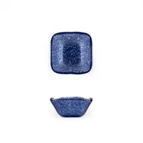 product of Turgla 02-047-06CBL Glass Ramekin, Square 2.25" x 1.5" H, 2 Oz Capacity, Blue Glass