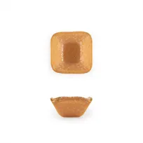 product of Turgla 02-047-06ORG Glass Ramekin, Square 2.25" x 1.5" Orange Glass, 2 oz Capacity