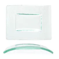 product of Turgla 05-004-15CLR Rectangular Glass Dinner Plate, 6" x 4", Clear Finish, Smallware Tabletops
