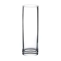 product of Turgla 18915 Decorative Glass Bud Vase, 7" Dia x 19" H, Round Straight Style, Clear Crystal Finish
