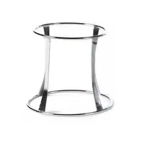 product of Turgla BM4111 Metal Display Riser, Round 10" Diameter x 8.75" Height, Silver Stainless Steel Finish