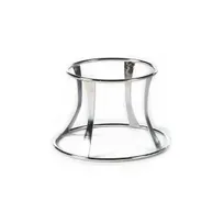 product of Turgla BM4112 Round Stainless Steel Display Riser, 11.5" Dia x 5.75" H, Height 5"-8", Silver Finish