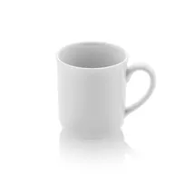 product of Turgla EO01MG00 Delta-Coupe Mug, 12-13 oz White Porcelain, 3.25" Dia x 3.5" H, Non-Stackable