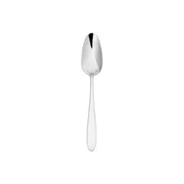 product of Turgla ETE1820-15 Flatware Soup Spoon, 7.5" Silver 18/10 Stainless Steel, Anzo Dessert Design