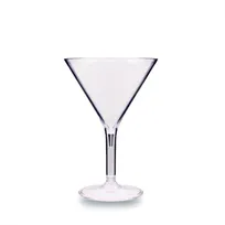 product of Turgla R-PRMMRT280CLR Martini Glass, 9 Oz Clear Polycarbonate Stemware, 4.5" Diameter x 6.5" Height