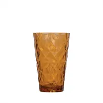 product of Turgla R-PRSTMB300AMB High-Ball Glass, 14 oz, 3.5" Dia x 5.5" H, Amber Polycarbonate