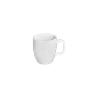 product of Turgla T-HL01MUG-6 Helix Mug, 3.25" Diameter, 11 oz Warm White Porcelain Round Coffee Cup