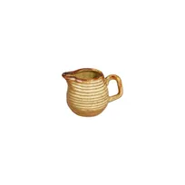 product of Turgla T-HLDN01ST-12 Dune Creamer Pitcher, 3 oz (0.09 qt) 3.25" Round Orange Porcelain with Handle