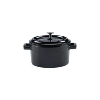 product of Turgla TTMN10BLK Cast Iron Baking Dish, 4" Diameter x 2" Height, 13 oz Capacity, Round Black Finish