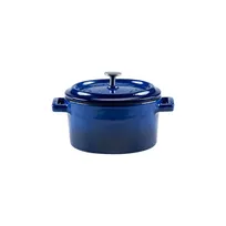 product of Turgla TTMN10CBL Cast Iron Baking Dish, 4" x 2" (13 oz), Round Blue Finish, 11-20 oz Capacity