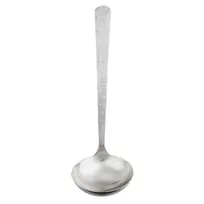 product of TableCraft Products 12981 Solaire Ladle, 4 Oz 3.75" Dia x 12" Hammered Finish, 18/0 Stainless Steel