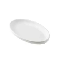 product of TableCraft Products 13115 - Terra Collection Serving Plate, 7" x 4" x 0.875", Oval Melamine White