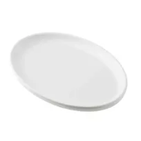 product of TableCraft Products 13116 - Terra Collection Serving Plate, 9" x 6" x 0.875", Oval Melamine White