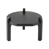 product of TableCraft Products 13380 Stand for Beverage Dispensers, 11.25" x 11.25" x 8" Painted Black Wood Base