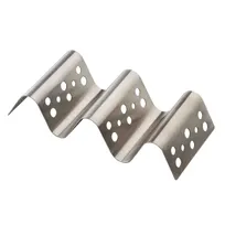 product of TableCraft Products 13386 - Taco Taxi Holder, 8.75" x 4" x 1.75", Holds 2-3 Tacos, Stainless Steel