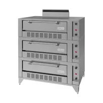 product of Garland US Range G2073 55" Triple Deck Gas Bake Oven with 7" Interior Height, 6" Legs, 120.000 BTU