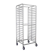 product of Winholt AL-2424B-XB Full Height Mobile End Loading Screen Rack w/ (20) 24"x24" Donut Screens