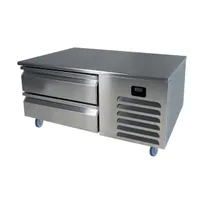 product of QualServ UCFB548-SS61A 48" 2 Drawers Commercial Freezer Chef Base, 115v