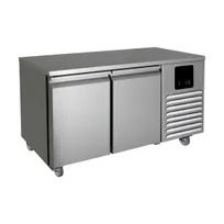 product of QualServ UCFZ552-SS61A 57" 2-Section Undercounter Freezer w/ 2 Doors, 9.88 cu. ft.