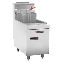 product of Cookline CTF2 11" Countertop Gas Deep Fryer, Full Pot, Natural Gas, 75 Ibs, 44,000 BTU
