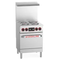 product of Cookline ER24-208 Cookline Electric Range, 24"W X 31.5"D X 56.5"H, (4) Burners