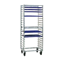 product of Doyon O8620D Aluminum Bun Pan Rack, Open Sides, Holds 20 Trays, End Loading