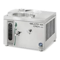 product of Eurodib GELATO10KCREA Countertop Gelato Freezer, 22 lb/hr, 12-15 min, 650 W 120V, Lid, Casters, R290