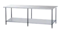 product of Dukers Appliance Co DCSTW-3072 Stainless Steel Top 63" - 72" Work Table