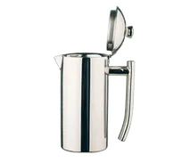 product of Frieling 0114 Coffee Server, 18 oz 8" Height, 18/10 Stainless Steel, Platinum Finish, Hinged Lid