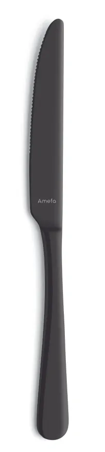 product of Amefa 1410ATB000305 Dinner Knife 9-1/4" Satin 13/0 Stainless Steel Austin PVD Black - 1 Dozen