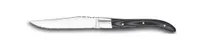 product of Amefa 2520GZB000113 - Royal Steak Knife, 8 13/16" Stainless Steel Serrated Blade, Silver Gray Pakkawood Handle, Restaurant Grade Professional - 1/Case