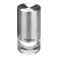 product of Frieling 4001 Sylva Salt Pepper Shaker, 3-3/10" H x 1-3/4" Dia., Screw Top, 18/10 Steel, Plastic Jar