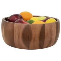 product of Frieling 6051 - Calabash Wooden Bowl, 12" Hand-Finished Acadia Wood, Finish - 4/Case
