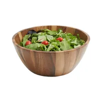 product of Frieling 6055 Tulip Serving Bowl, 12" x 5" Acacia Wood, Food-Safe Water-Resistant Finish - 2/Case