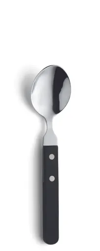 product of Amefa 700000B000345 Dessert Spoon – 7‑11/16" 18/0 Stainless Steel, Black POM Handle - 1 Dozen
