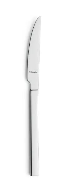 product of Amefa 802000B000335 Dessert Knife, 8" Mirror Finish, 13/0 Stainless Steel, Cube Collection - 1 Dozen