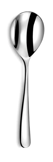 product of Amefa 805000B000350 Soup Spoon - 7" Mirror Finish 18/10 Stainless Steel Drift - 1 Dozen