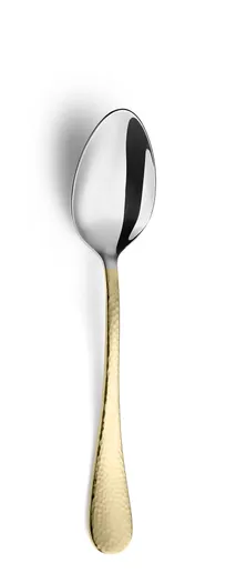 product of Amefa 8051LUB000345 Dessert Spoon – 7¼" Half PVD Gold Finish, 18/10 Stainless Steel 0.76 oz - 1 Dozen