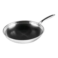 product of Black Cube BC132 Fry Pan - 12.5" Diameter, Stainless, Oven Safe 500°F, Non-Stick Coating, Handle