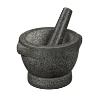 product of Cilio C420128 - Granite Mortar & Pestle, 12" Dia. x 8" H Mortar, 5" L Pestle, Marble, 10-14" Length