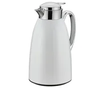 product of Cilio C543933 Beverage Server Venezia, 34 fl oz Plastic, Glass Liner, Screw-On Cap, Push-Button Pour