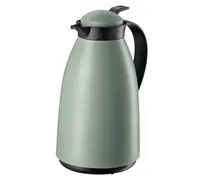 product of Cilio C544350 Beverage Server Imola, 34 Fl Oz (1 L) Mint Green Plastic, Liner, Push-Button Cap Pour