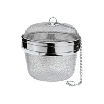 product of Kuechenprofi K1099902810 - XL 4" Mesh Tea Ball Infuser, Stainless Steel, Locking Lid, Ball Type