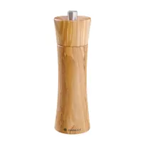 product of Zassenhaus M022223 Frankfurt Pepper Mill, 2.5"W x 2.5"D x 7"H Olive Wood, Tabletop Manual Grinder